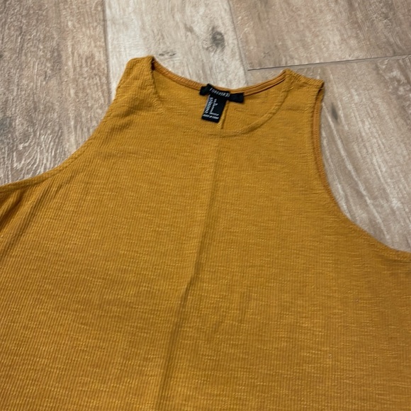 Forever 21 Long Mustard Split Hem Tank SMALL - Picture 2 of 7